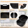 23cm Molde Silicona Freidora de Aire, 2PCS Caliente Air Fryer Accesorios Para Cosori 5,5L/6L/6,L, Philips Série 2000 6.2L