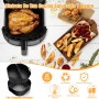 23cm Molde Silicona Freidora de Aire, 2PCS Caliente Air Fryer Accesorios Para Cosori 5,5L/6L/6,L, Philips Série 2000 6.2L