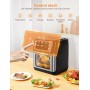 Innsky Freidora sin Aceite 10L, 1500W Freidora Aire con 10 Programas, Air Fryer con 6 Accesorios, Horno Aire Caliente,