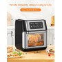 Innsky Freidora sin Aceite 10L, 1500W Freidora Aire con 10 Programas, Air Fryer con 6 Accesorios, Horno Aire Caliente,