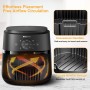 2pcs 19CM Molde Silicona Freidora de Aire, Accesorios Freidoras de Aire para Philips 4.2L Airfryer Série 2000 NA229/00,