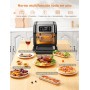 Innsky Freidora sin Aceite 10L, 1500W Freidora Aire con 10 Programas, Air Fryer con 6 Accesorios, Horno Aire Caliente,