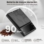BKXCHA Báscula de Café Digital con Temporizador, Recargable Báscula de Espresso de Precisión 5 kg/0,1 g, con Pantalla LCD y