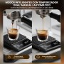 BKXCHA Báscula de Café Digital con Temporizador, Recargable Báscula de Espresso de Precisión 5 kg/0,1 g, con Pantalla LCD y