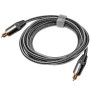 Oluote Cable de Audio óptico , Cable Toslink, Carcasa de Aluminio, Cable óptico Digital con Conector Chapado en Oro Para Barra