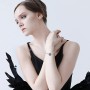 Annmors Colgante de corazón S925 de plata de ley 5A con circonitas para pulseras europeas, regalo para hombre y mujer