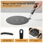 ACTIV CUISINE Adaptador de inducción de disco placa de 14 cm de difusión de calor de acero inoxidable, difusor de inducción Moka