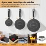 ACTIV CUISINE Adaptador de inducción de disco placa de 14 cm de difusión de calor de acero inoxidable, difusor de inducción Moka