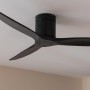 Cecotec Ventilador de Techo EnergySilence Aero 5500 Aqua IronDarkWood Connected, Motor DC 40W, Diámetro 132 cm, Bajo consumo,