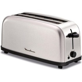 Moulinex Classic LS330D Tostador Acero Inoxidable, 2 Ranuras largas y anchas, 1400 W, 6 Posiciones Tostado, Función Stop y