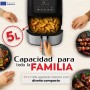 Freidora de Aire Boston Tech | Master Fryer 5L | 35% Más Espacio | Tecnología Ultrasilenciosa | 13 Programas | Sin BPA ni PFAS |