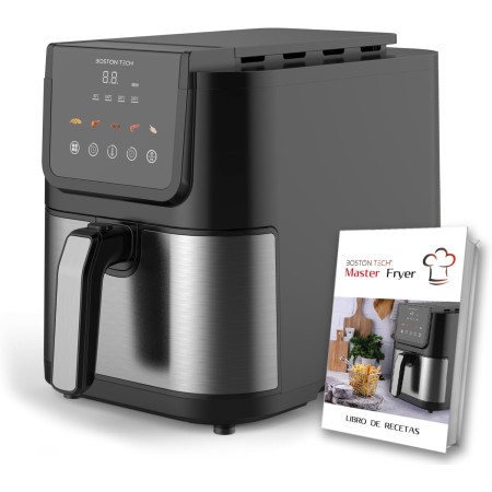 Freidora de Aire Boston Tech | Master Fryer 5L | 35% Más Espacio | Tecnología Ultrasilenciosa | 13 Programas | Sin BPA ni PFAS |