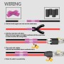LEADTOPS 30 Metro 18 Calibre Cable Extensión Línea 2 pines, 2x0.8mm² Cable Rojo y Negro de Cobre Estañado, 12/24V DC 18AWG