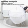 Freidora de aire caliente 5L, 1300W Freidora de aire con ventana de visión de 360°, control de tiempo y tempertura, pantalla