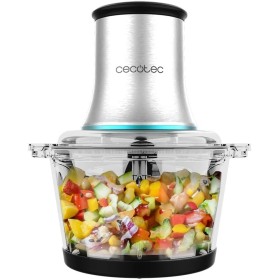 Cecotec Picadora ChopBeat 2000 Vindaloo Glass, 500W de Potencia, Pica, Trocea y Corta, Cuchilla de 4 Hojas de Acero Inoxidable,