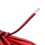 D-Orange 22 AWG 10 Metros Cable Eléctrico Alambre de Cobre Estañado Resistencia a Altas Temperaturas Negro y Rojo para Conductor