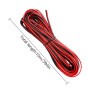 D-Orange 22 AWG 10 Metros Cable Eléctrico Alambre de Cobre Estañado Resistencia a Altas Temperaturas Negro y Rojo para Conductor