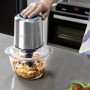Cecotec Picadora ChopBeat 2000 Vindaloo Glass, 500W de Potencia, Pica, Trocea y Corta, Cuchilla de 4 Hojas de Acero Inoxidable,