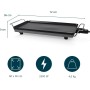 Princess 102325 Table Chef XXL Classic, revestimiento antiadherente de doble capa, 2500 W, superficie de 60 x 36 cm, asas frías
