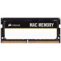 Corsair Mac Memory SODIMM 32GB (2x16GB) DDR4 2666MHz CL18 Memoria para Sistemas Mac, Calificada por Apple - Negro