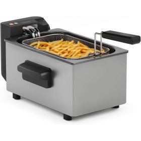 Tristar Freidora, 3L Capacidad, 2000W, Tecnología Cool Zone, Acero Inoxidable, Termostato Ajustable, Fácil de Limpiar, Piezas