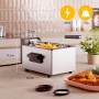 Tristar Freidora, 3L Capacidad, 2000W, Tecnología Cool Zone, Acero Inoxidable, Termostato Ajustable, Fácil de Limpiar, Piezas