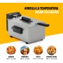 Tristar Freidora, 3L Capacidad, 2000W, Tecnología Cool Zone, Acero Inoxidable, Termostato Ajustable, Fácil de Limpiar, Piezas