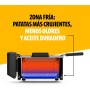 Tristar Freidora, 3L Capacidad, 2000W, Tecnología Cool Zone, Acero Inoxidable, Termostato Ajustable, Fácil de Limpiar, Piezas