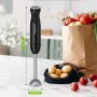 BonsenKitchen Batidora de mano, batidora de inmersión 3 en 1 de mano, batidor de huevos, vaso de precipitados de 700 ml para