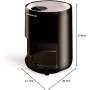 CREATE/AIR FRYER MIST/Freidora sin aceite 4.2 L con vaporizador de agua negro/Capacidad 5-6 raciones, 6 programas, bandeja de