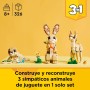LEGO Creator 3 en 1 Fauna Salvaje: Flamenco Rosa Transformable en Cacatúa o Ajolote de Juguete, Juego con Figuras Articuladas de