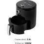 Z SwissHome PETIT - Freidora de aire caliente 2.5L 1200W - Temperatura 80-200°C - Temporizador 30 min - Cesta extraíble -