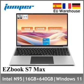 Jumper-ordenador portátil S7MAX, Notebook de 16 pulgadas, Intel N95, 1