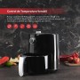 Z SwissHome PETIT - Freidora de aire caliente 2.5L 1200W - Temperatura 80-200°C - Temporizador 30 min - Cesta extraíble -