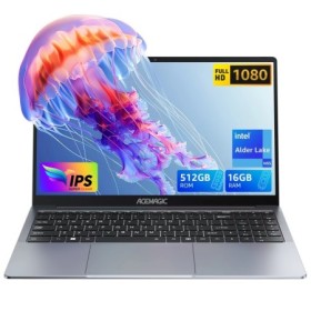 ACEMAGIC 16 "portátil ultradelgado 16GB RAM 512GB SSD Intel N95 Notebo