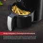 Z SwissHome PETIT - Freidora de aire caliente 2.5L 1200W - Temperatura 80-200°C - Temporizador 30 min - Cesta extraíble -