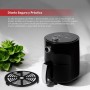 Z SwissHome PETIT - Freidora de aire caliente 2.5L 1200W - Temperatura 80-200°C - Temporizador 30 min - Cesta extraíble -
