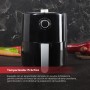 Z SwissHome PETIT - Freidora de aire caliente 2.5L 1200W - Temperatura 80-200°C - Temporizador 30 min - Cesta extraíble -