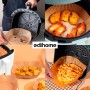 edihome, Papel Freidora Aire, Air Fryer, 100 Unidades, 20-24 cm, BPA Free, Desechable, para Horno, Accesorios para Freidora sin