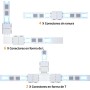 Cable de Extensión Para Tiras de Luces LED de 4 Pines, Kit de Conectores de Tiras LED sin Soldadura con Cable de Extensión de 5