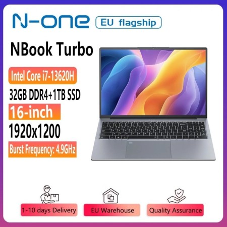 N-one-NBook Turbo Intel i7-13620H, ordenador portátil para juegos de 1