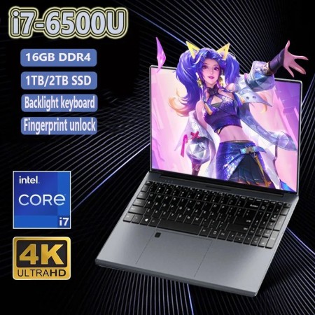 Ordenador portátil con Windows 11, Notebook con desbloqueo por huella 
