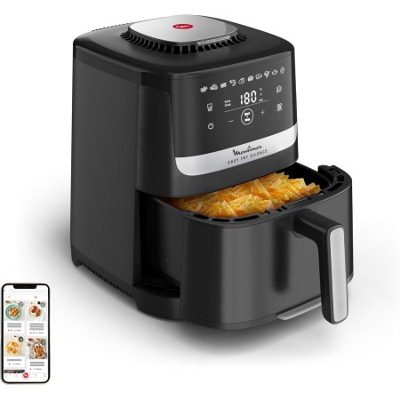 Moulinex Freidora de aire también grill 2 en 1, Easy Fry Grill, 6,5 L, 1830 W, 8 Programas Automáticos, 70% Ahorro Energético,