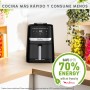 Moulinex Freidora de aire también grill 2 en 1, Easy Fry Grill, 6,5 L, 1830 W, 8 Programas Automáticos, 70% Ahorro Energético,