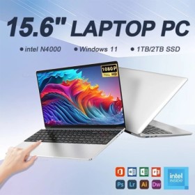 Ordenador portátil Intel Celeron N4000 de 15,6 pulgadas, PC con desblo