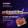 CARLITS 22AWG 20m 3x0.3mm² Cable de Extensión de 3 Conductores Línea de Alambre de Cobre Estañado Trenzado de Calibre 22 3 Para