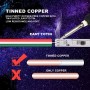 CARLITS 22AWG 20m 3x0.3mm² Cable de Extensión de 3 Conductores Línea de Alambre de Cobre Estañado Trenzado de Calibre 22 3 Para