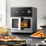 iceagle Freidora de Aire XXL 8L – 2100W Air Fryer con Doble Resistencia Arriba y abajo | Freidora sin Aceite con Ventana, 8 en