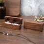 SacJkt Caja Para Anillos de Madera, Caja Anillos Boda, Porta Alianzas Boda, Joyas Caja de Presentación para Propuesta,
