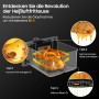iceagle Freidora de Aire XXL 8L – 2100W Air Fryer con Doble Resistencia Arriba y abajo | Freidora sin Aceite con Ventana, 8 en